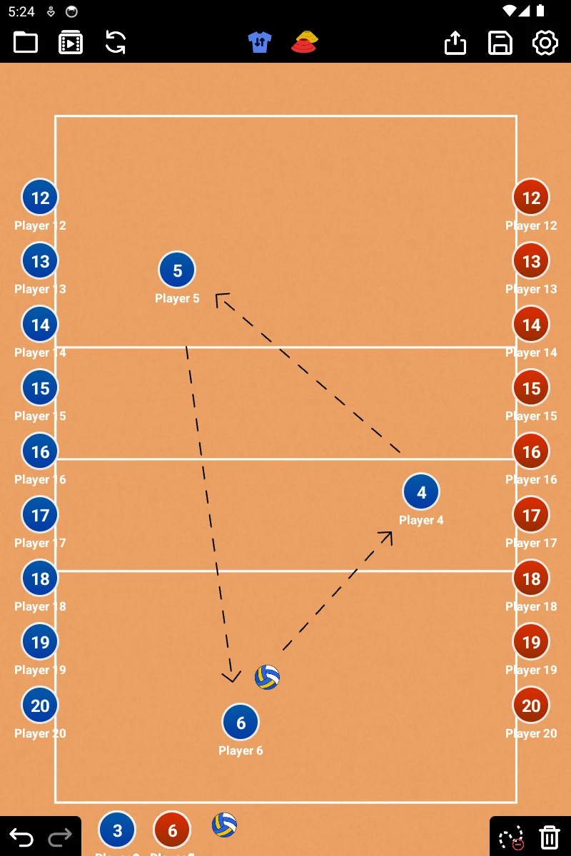 Coach Tactic Board: Volley screenshot