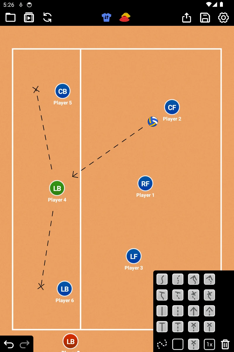 Coach Tactic Board: Volley screenshot