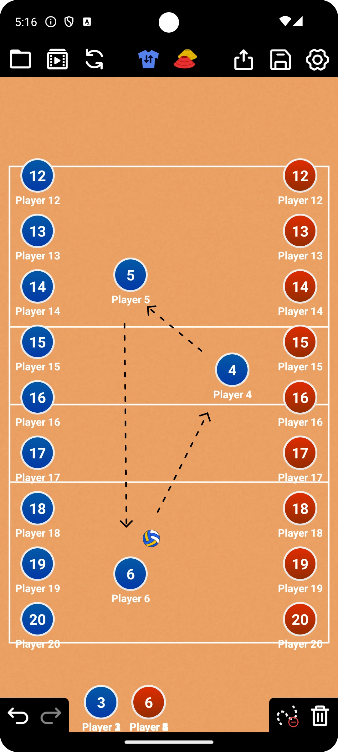 Coach Tactic Board: Volley screenshot