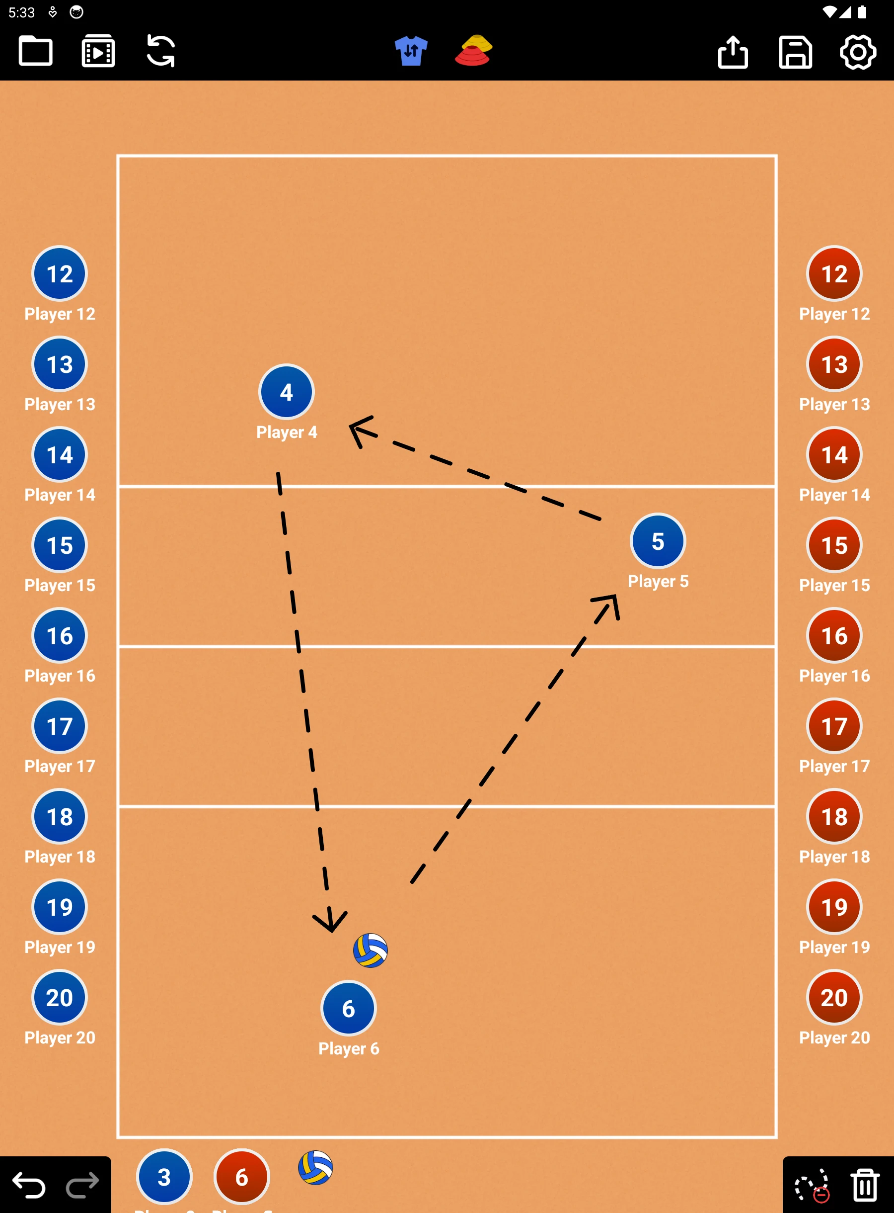 Coach Tactic Board: Volley screenshot