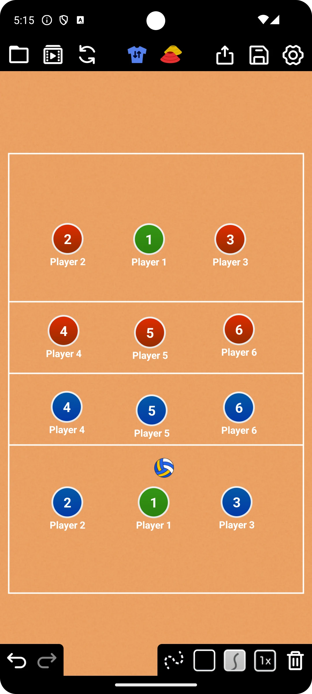 Coach Tactic Board: Volley screenshot