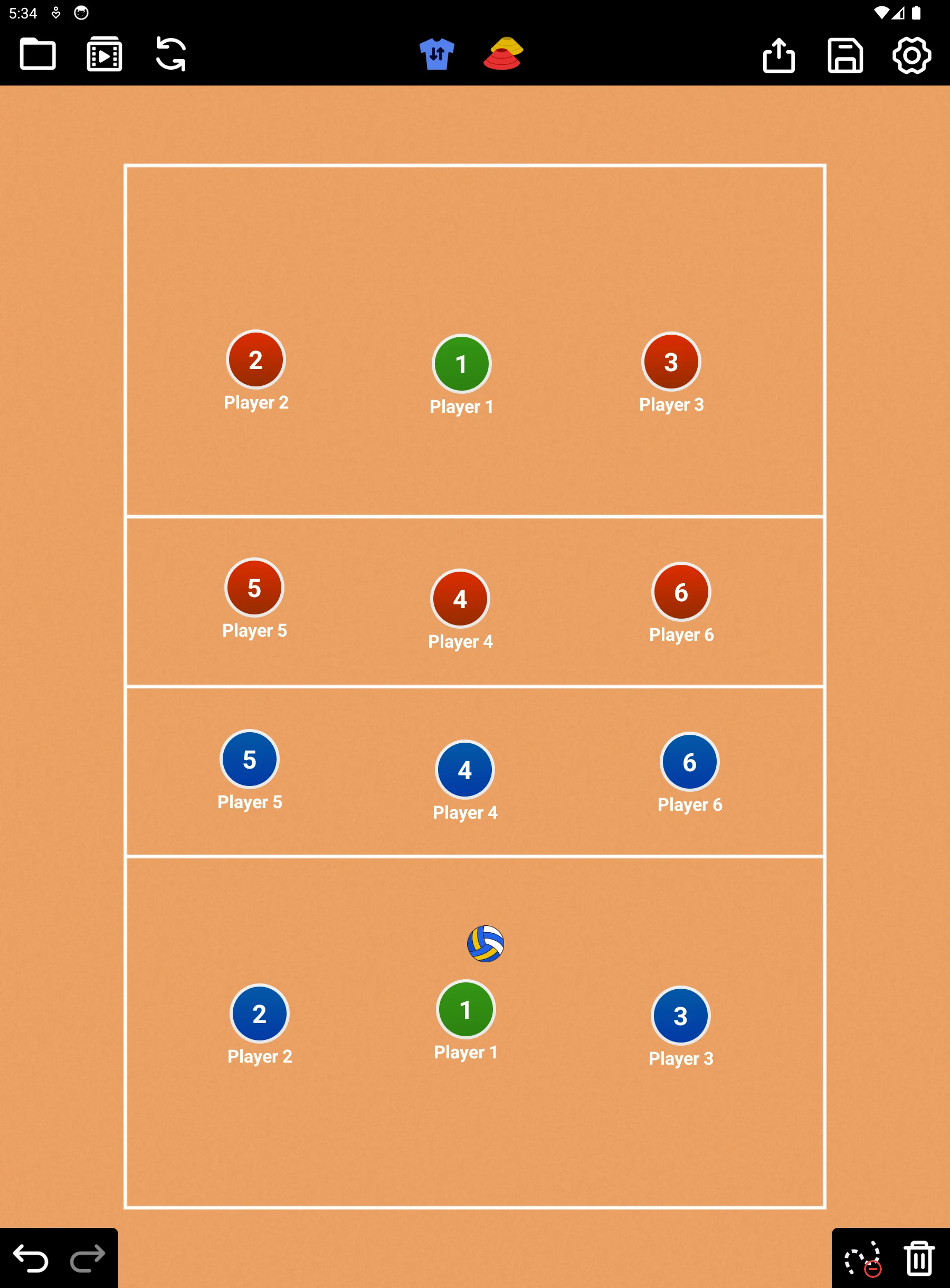 Coach Tactic Board: Volley screenshot