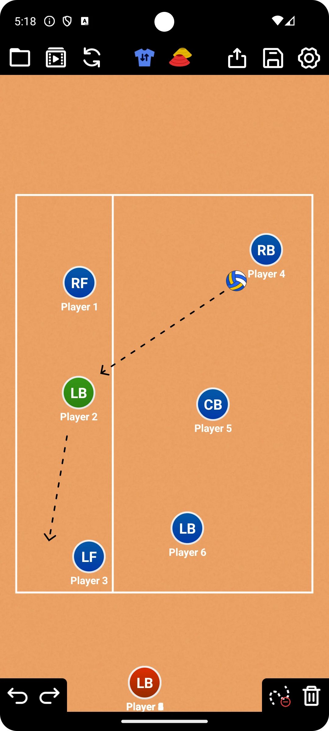 Coach Tactic Board: Volley screenshot